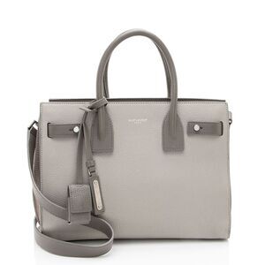 Saint Laurent Calfskin Bicolor Sac De Jour Baby Tote